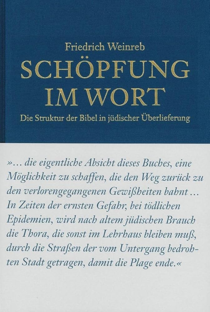 Schöpfung im Wort: Die Struktur der Bibel in jüdischer Überlieferung cover image